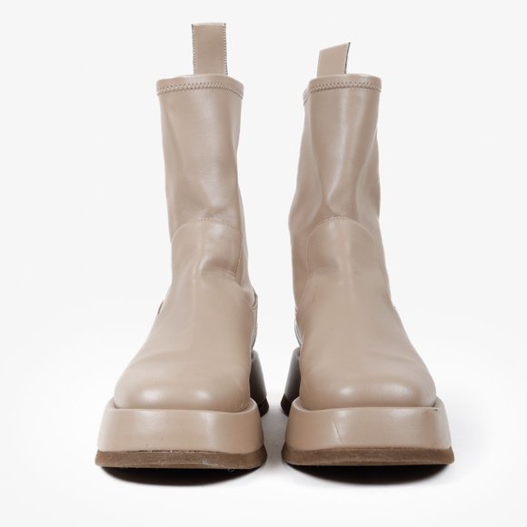 GIA BORGHINI x RHW Rosie11 Ankle Boots Leather Platform Chelsea Boot - Picture 2 of 9